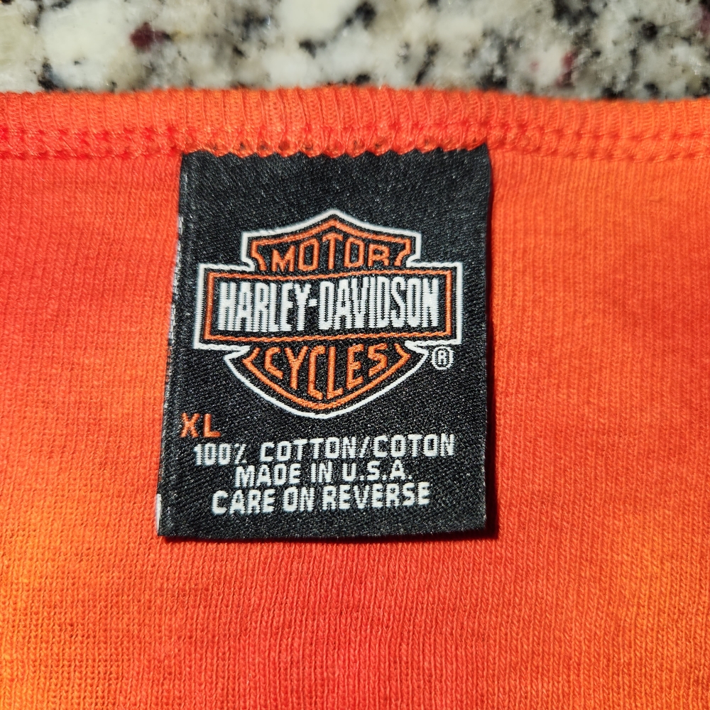 Alamo City Harley Davidson San Antonio Texas Womens XL Tie Dye Long Sleeve Shirt - Picture 5 of 7
